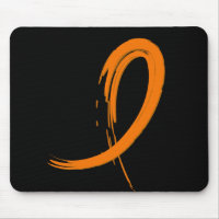 Le ruban orange A4 de la leucémie