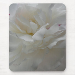 Tapis De Souris Le satin a affilé le mousepad de pivoine