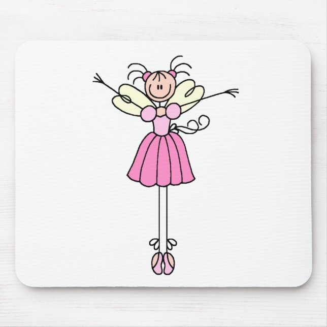Tapis De Souris Le schéma deux Mousepad de bâton de ballerine (Devant)