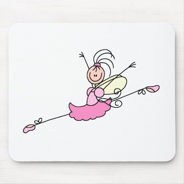 Tapis De Souris Le schéma un Mousepad de bâton de ballerine (Devant)
