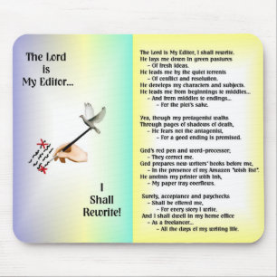 Tapis De Souris Le seigneur est mon rédacteur--Mousepad