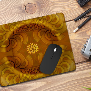 Tapis De Souris Le Sheen hypnotisant l'art semi-circulaire