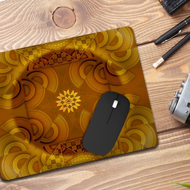 Tapis De Souris Le Sheen hypnotisant l'art semi-circulaire (Créateur téléchargé)