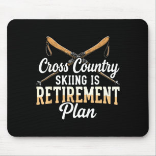 Tapis De Souris Le ski de fond est un plan de retraite skieur homm