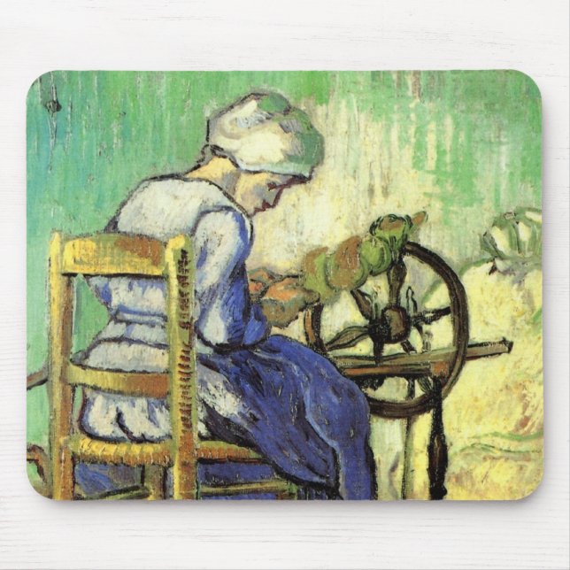 Tapis De Souris Le Spinner par Vincent van Gogh (Devant)