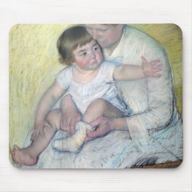 Tapis De Souris Le Stocking, Mary Cassatt (Devant)