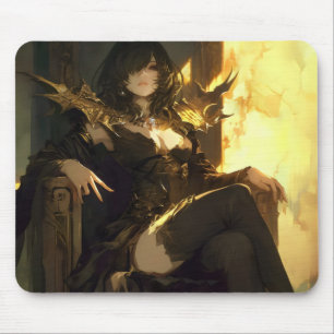 Tapis De Souris Le style Anime de la dame mal