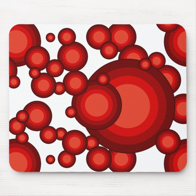 Tapis De Souris Le style années 70 rouge (Devant)