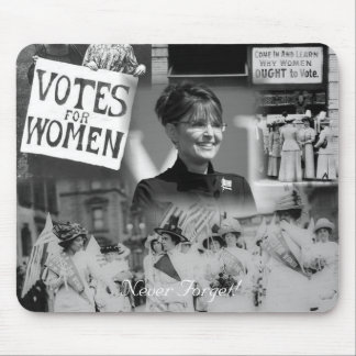 Tapis De Souris Le suffrage Sarah Palin Mousepad des femmes