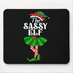 Tapis De Souris Le Sy Elf Xmas drôle de Noël assorti à la famille