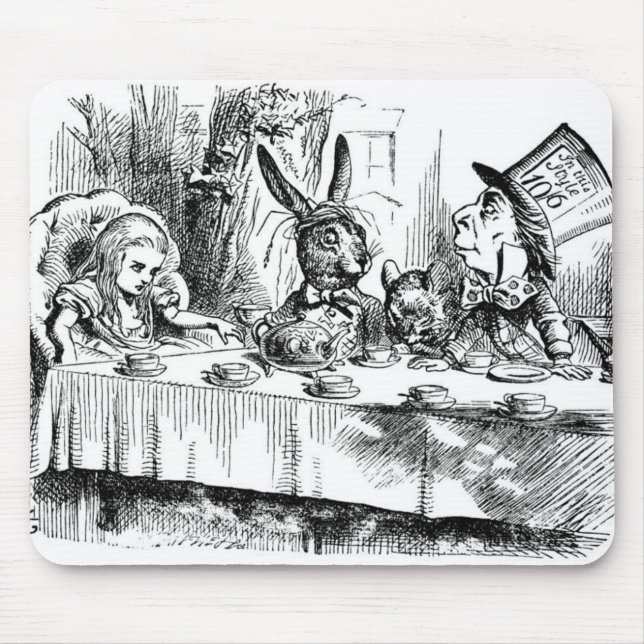 Tapis De Souris Le thé du chapelier fou (Devant)