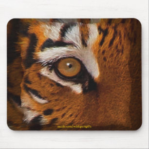 Tapis De Souris Le Tigre du Bengale face à l'oeil du Tiger Tapis d