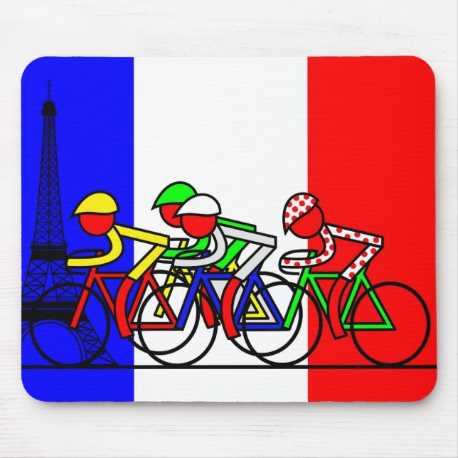 Tapis De Souris Le Tour Arrive à Paris (Devant)