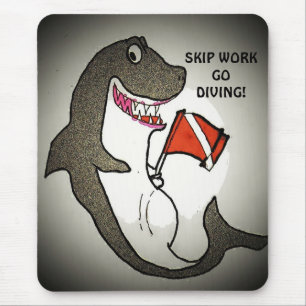 Tapis De Souris Le travail de saut vont plonger !