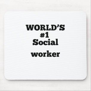 Tapis De Souris Le travailleur social numéro 1 du monde