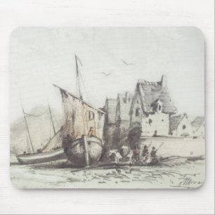 Tapis De Souris Le vieux quartier "Le Pollet" de Dieppe