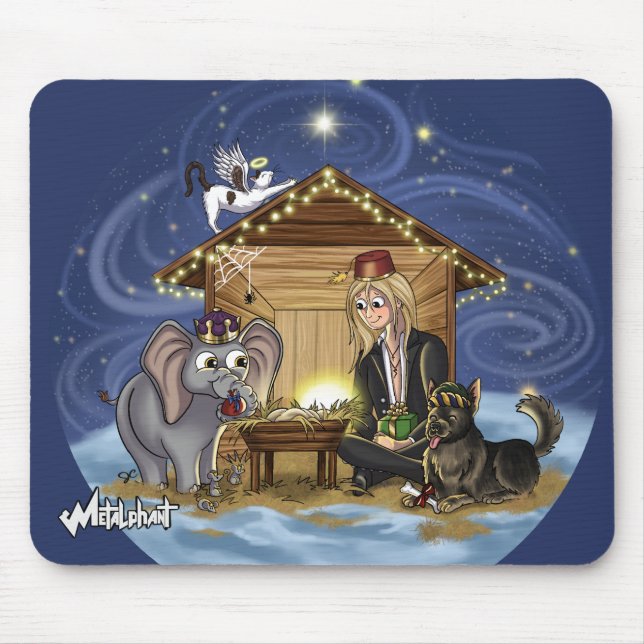 Tapis De Souris Le vrai sens de Noël de Metalphant Wilbur (Devant)