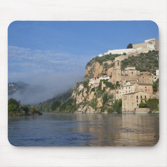 Tapis De Souris L'Ebro (Ria Ebre) ; Château de Templar ;  tôt (Devant)