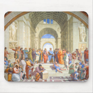 Tapis De Souris L'école de Raphael d'Athènes (Platon et Aristote)