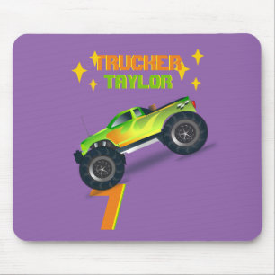 Tapis De Souris L'écraser MONSTER CAMION Anniversaire de enfant NO
