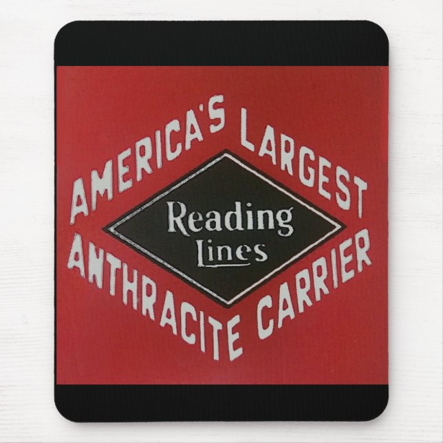 Tapis De Souris Lecture Chemin de fer Anthracite Charbon (Devant)