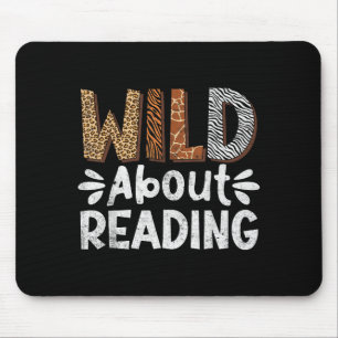 Tapis De Souris Lecture de livres lecteur bibliothécaire animaux s