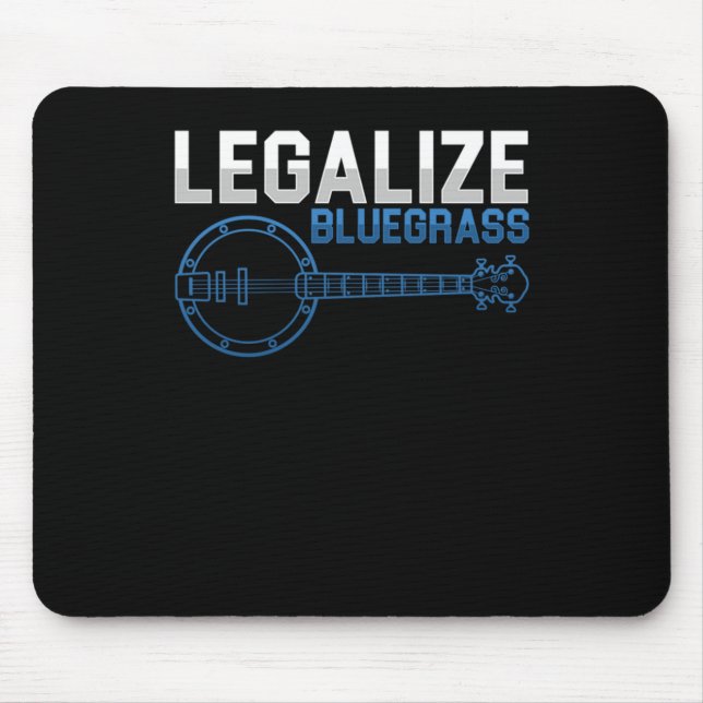 Tapis De Souris Légaliser Bluegrass Banjo Country Music Band Cadea (Devant)