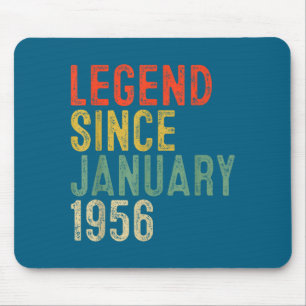 Tapis De Souris Légende depuis janvier 1956 70e anniversaire 70 an
