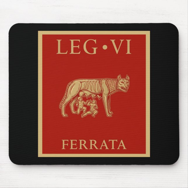Tapis De Souris Legio VI Ferrata : Vexillum de l'ancienne Légion R (Devant)