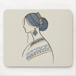 Tapis De Souris L'élégant art populaire ukrainien Mousepad