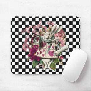 Tapis De Souris L'Élégant lapin Alice au pays des merveilles