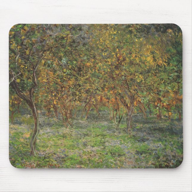 Tapis De Souris Lemon Grove à Bordighera par Claude Monet (Devant)