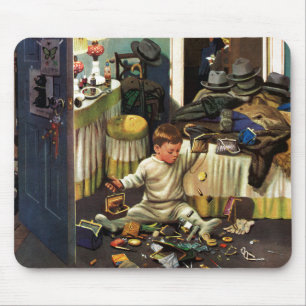 Tapis De Souris L'enfant en bas âge vide des bourses