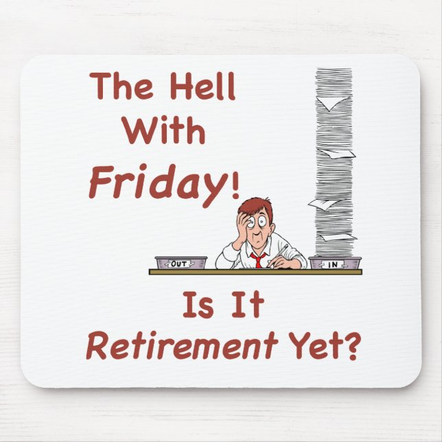 Tapis De Souris L'enfer avec vendredi Mousepad (Devant)