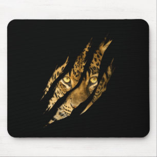 Tapis De Souris Léopard Cheetah Tiger Léopard Face Lion Chat