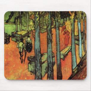 Tapis De Souris Les Alyscamps, Feuilles d'automne par Vincent van 
