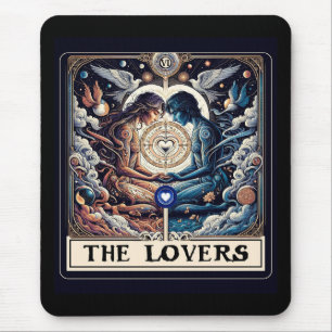 Tapis De Souris LES AMANTS Tarot Céleste Homme & Femme Âmes sœurs
