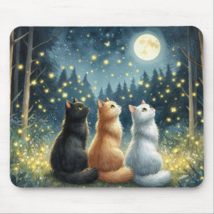Tapis De Souris Les amis de Feline et le clair de lune
