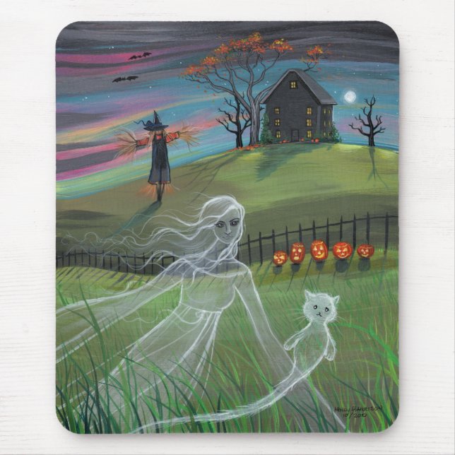 Tapis De Souris Les amis fantômes Halloween Mousepad (Devant)