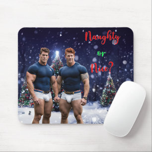 Tapis De Souris Les arbres de Noël lumineux de SlipperyJoe deux mu
