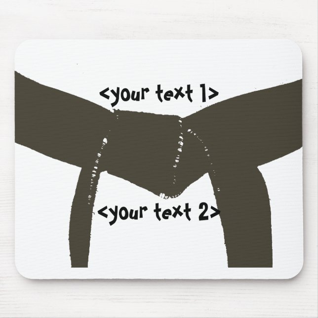 Tapis De Souris Les arts martiaux brunissent la ceinture (Devant)
