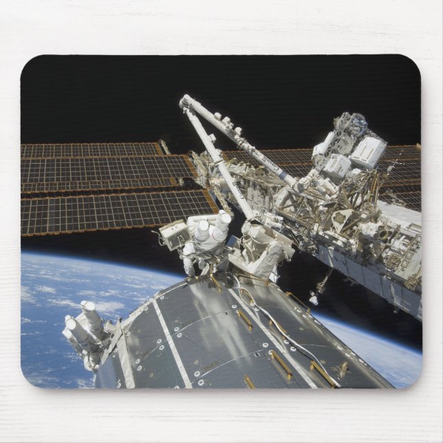Tapis De Souris Les astronautes effectuent une série de tâches (Devant)