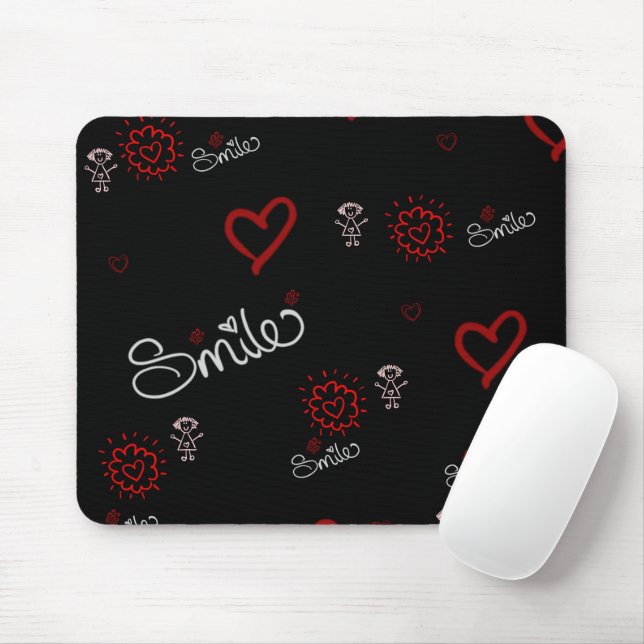 Tapis De Souris Les battements de coeur et le bonheur (Avec souris)