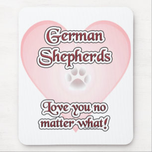 Tapis De Souris Les Bergers Allemands Vous Aiment Peu Importe