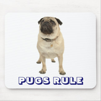 Tapis De Souris Les Carlins d'amour mignons gouvernent Mousepad