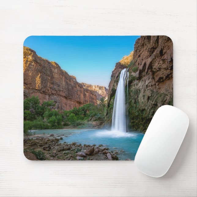 Tapis De Souris Les cascades | Chutes Havasu au coucher du soleil (Avec souris)