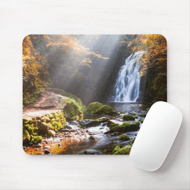 Tapis De Souris Les cascades | Gleno, Irlande du Nord (Avec souris)