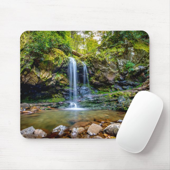 Tapis De Souris Les cascades | Parc national de Smokey Mountain (Avec souris)