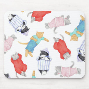 TAPIS DE SOURIS LES CHATS EN PYJAMA