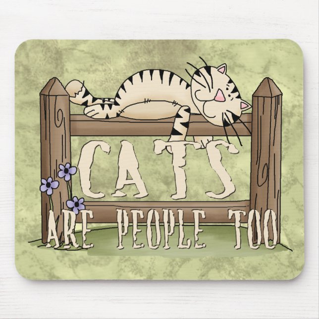 Tapis De Souris Les chats sont les gens aussi (Devant)